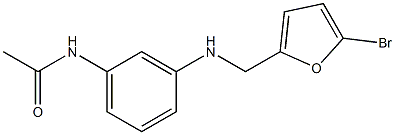 N-(3-{[(5-bromofuran-2-yl)methyl]amino}phenyl)acetamide Struktur