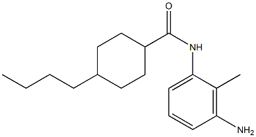 N-(3-amino-2-methylphenyl)-4-butylcyclohexane-1-carboxamide Struktur