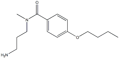 N-(3-aminopropyl)-4-butoxy-N-methylbenzamide Struktur