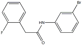 N-(3-bromophenyl)-2-(2-fluorophenyl)acetamide Struktur