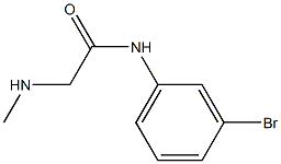 N-(3-bromophenyl)-2-(methylamino)acetamide Struktur