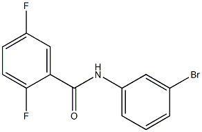 N-(3-bromophenyl)-2,5-difluorobenzamide Struktur