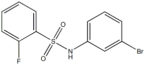 N-(3-bromophenyl)-2-fluorobenzenesulfonamide Struktur