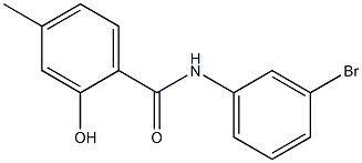 N-(3-bromophenyl)-2-hydroxy-4-methylbenzamide Struktur