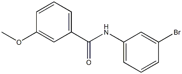 N-(3-bromophenyl)-3-methoxybenzamide Struktur