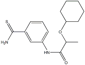 N-(3-carbamothioylphenyl)-2-(cyclohexyloxy)propanamide Struktur