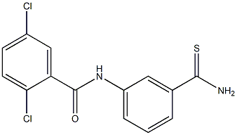 N-(3-carbamothioylphenyl)-2,5-dichlorobenzamide Struktur