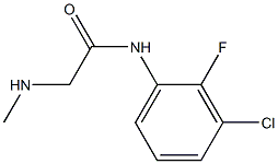 N-(3-chloro-2-fluorophenyl)-2-(methylamino)acetamide Struktur