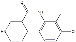 N-(3-chloro-2-fluorophenyl)piperidine-3-carboxamide Struktur