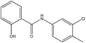 N-(3-chloro-4-methylphenyl)-2-hydroxybenzamide Struktur