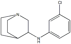 N-(3-chlorophenyl)-1-azabicyclo[2.2.2]octan-3-amine Struktur