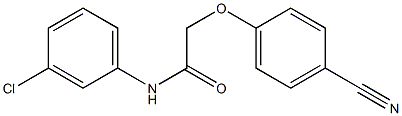 N-(3-chlorophenyl)-2-(4-cyanophenoxy)acetamide Struktur