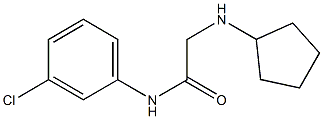 N-(3-chlorophenyl)-2-(cyclopentylamino)acetamide Struktur