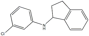 N-(3-chlorophenyl)-2,3-dihydro-1H-inden-1-amine Struktur