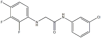 N-(3-chlorophenyl)-2-[(2,3,4-trifluorophenyl)amino]acetamide Struktur