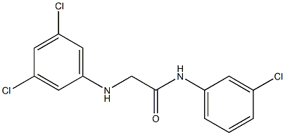 N-(3-chlorophenyl)-2-[(3,5-dichlorophenyl)amino]acetamide Struktur