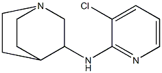 N-(3-chloropyridin-2-yl)-1-azabicyclo[2.2.2]octan-3-amine Struktur