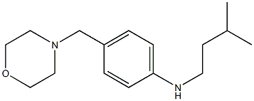 N-(3-methylbutyl)-4-(morpholin-4-ylmethyl)aniline Struktur