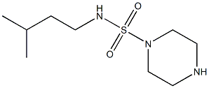 N-(3-methylbutyl)piperazine-1-sulfonamide Struktur