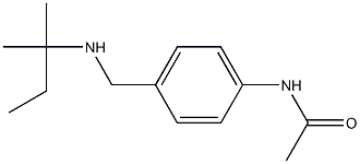 N-(4-{[(2-methylbutan-2-yl)amino]methyl}phenyl)acetamide Struktur