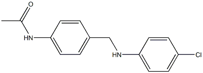 N-(4-{[(4-chlorophenyl)amino]methyl}phenyl)acetamide Struktur