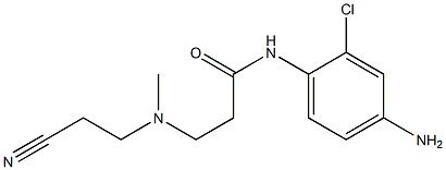 N-(4-amino-2-chlorophenyl)-3-[(2-cyanoethyl)(methyl)amino]propanamide Struktur