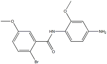 N-(4-amino-2-methoxyphenyl)-2-bromo-5-methoxybenzamide Struktur