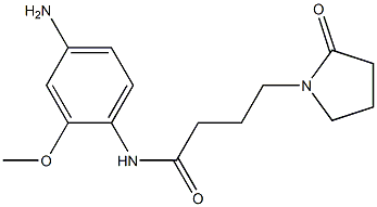 N-(4-amino-2-methoxyphenyl)-4-(2-oxopyrrolidin-1-yl)butanamide Struktur