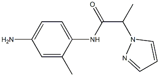 N-(4-amino-2-methylphenyl)-2-(1H-pyrazol-1-yl)propanamide Struktur