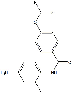 N-(4-amino-2-methylphenyl)-4-(difluoromethoxy)benzamide Struktur