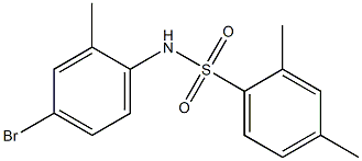 N-(4-bromo-2-methylphenyl)-2,4-dimethylbenzene-1-sulfonamide Struktur