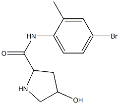 N-(4-bromo-2-methylphenyl)-4-hydroxypyrrolidine-2-carboxamide Struktur