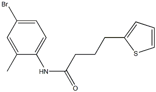 N-(4-bromo-2-methylphenyl)-4-thien-2-ylbutanamide Struktur