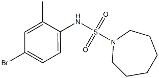 N-(4-bromo-2-methylphenyl)azepane-1-sulfonamide Struktur