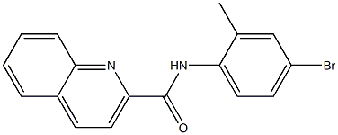 N-(4-bromo-2-methylphenyl)quinoline-2-carboxamide Struktur