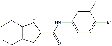 N-(4-bromo-3-methylphenyl)octahydro-1H-indole-2-carboxamide Struktur