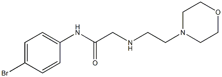 N-(4-bromophenyl)-2-{[2-(morpholin-4-yl)ethyl]amino}acetamide Struktur