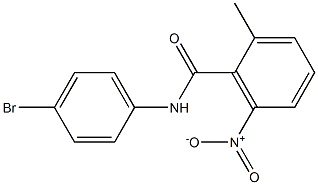 N-(4-bromophenyl)-2-methyl-6-nitrobenzamide Struktur