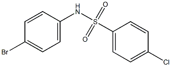 N-(4-bromophenyl)-4-chlorobenzene-1-sulfonamide Struktur