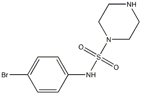 N-(4-bromophenyl)piperazine-1-sulfonamide Struktur