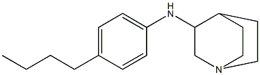 N-(4-butylphenyl)-1-azabicyclo[2.2.2]octan-3-amine Struktur