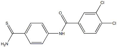 N-(4-carbamothioylphenyl)-3,4-dichlorobenzamide Struktur