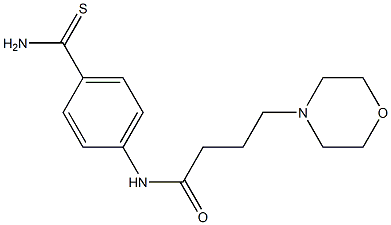 N-(4-carbamothioylphenyl)-4-(morpholin-4-yl)butanamide Struktur