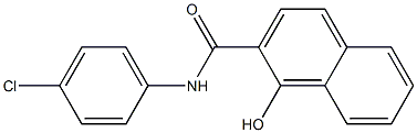 N-(4-chlorophenyl)-1-hydroxynaphthalene-2-carboxamide Struktur