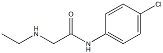 N-(4-chlorophenyl)-2-(ethylamino)acetamide Struktur