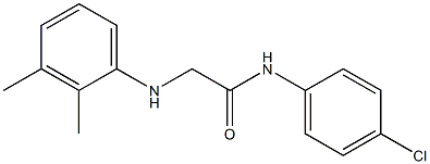 N-(4-chlorophenyl)-2-[(2,3-dimethylphenyl)amino]acetamide Struktur