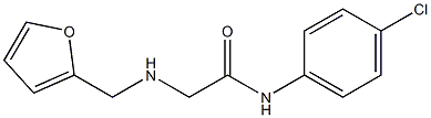 N-(4-chlorophenyl)-2-[(furan-2-ylmethyl)amino]acetamide Struktur