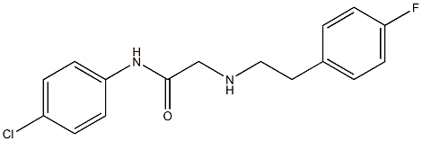 N-(4-chlorophenyl)-2-{[2-(4-fluorophenyl)ethyl]amino}acetamide Struktur