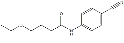 N-(4-cyanophenyl)-4-(propan-2-yloxy)butanamide Struktur