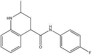 N-(4-fluorophenyl)-2-methyl-1,2,3,4-tetrahydroquinoline-4-carboxamide Struktur